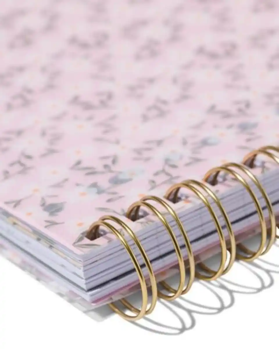 Bild 3 von 4-in-1-Collegeblock, liniert, Blumen, DIN A4