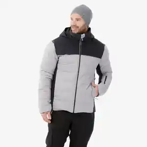 Skijacke Herren warm - 900 grau/schwarz