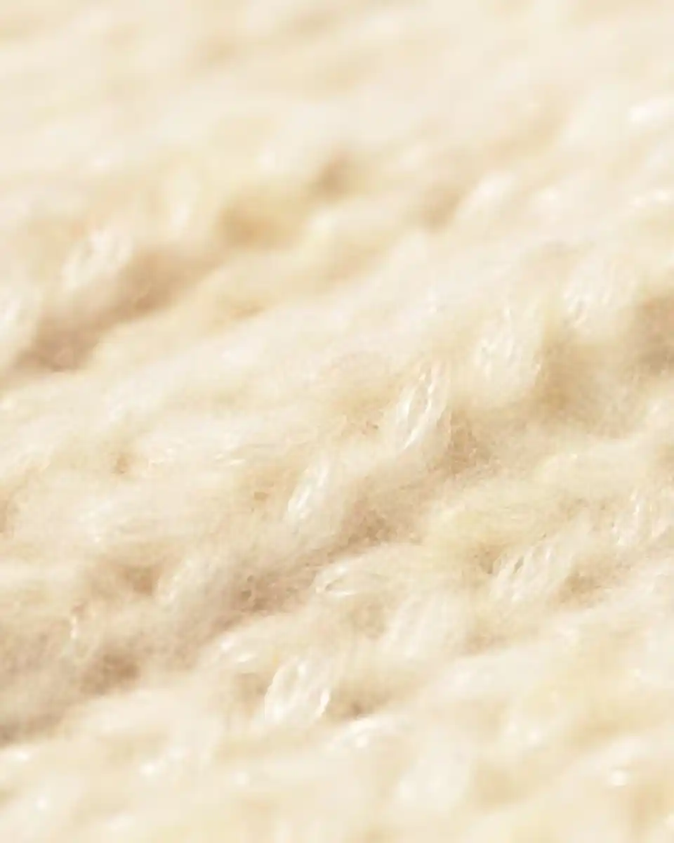 Bild 3 von Kinderpullover mit Wollanteil eierschalenfarben