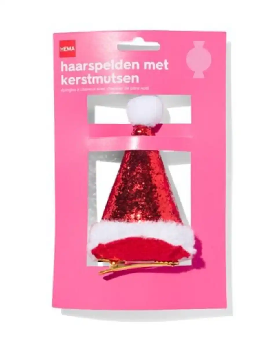 Bild 3 von Haarspange Weihnachtsmütze, 12 cm