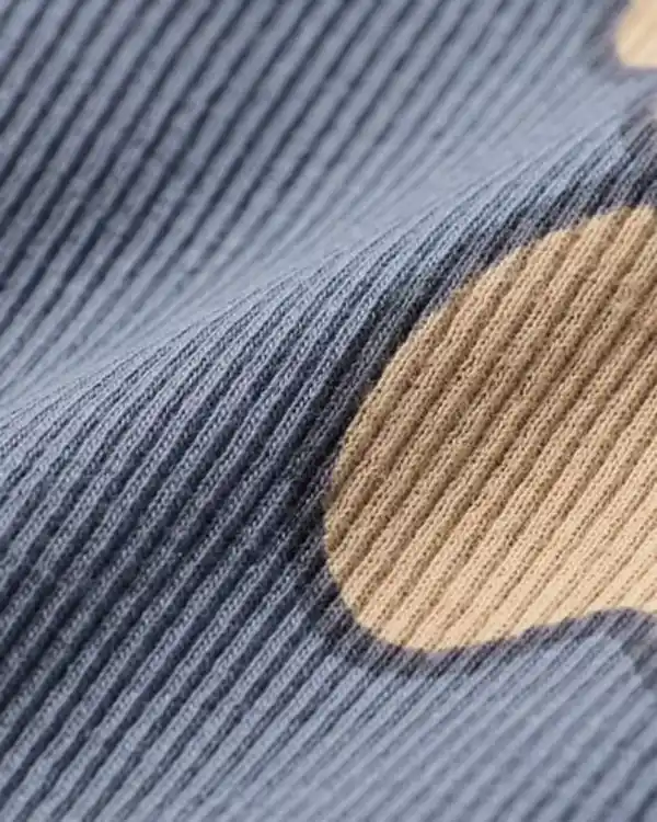 Bild 2 von Miffy-Wickelstrampler zum Mitwachsen mit Rippenstruktur, aus Stretchgewebe grau