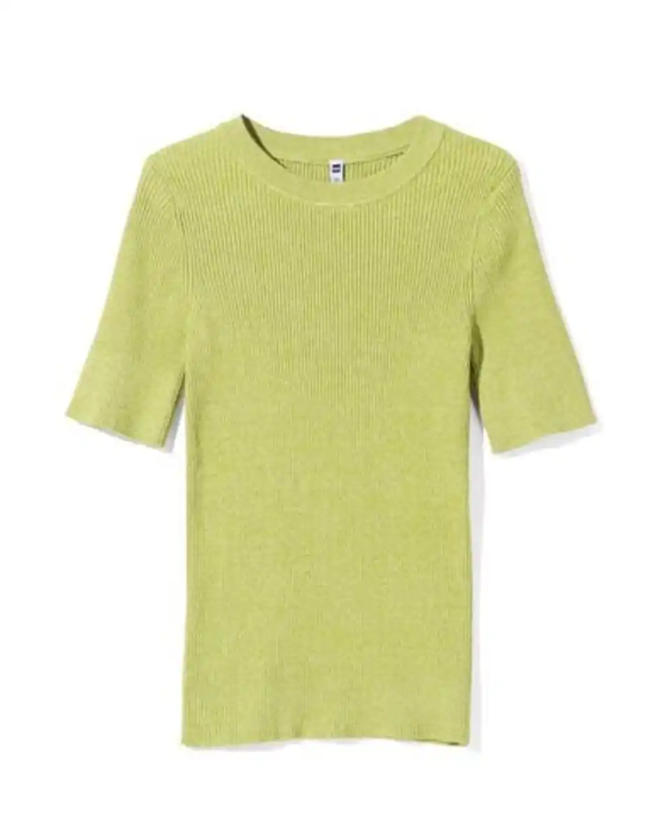 Bild 1 von Damenpullover aus Rippenstrick grün