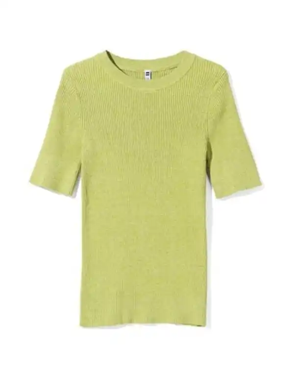 Bild 1 von Damenpullover aus Rippenstrick grün