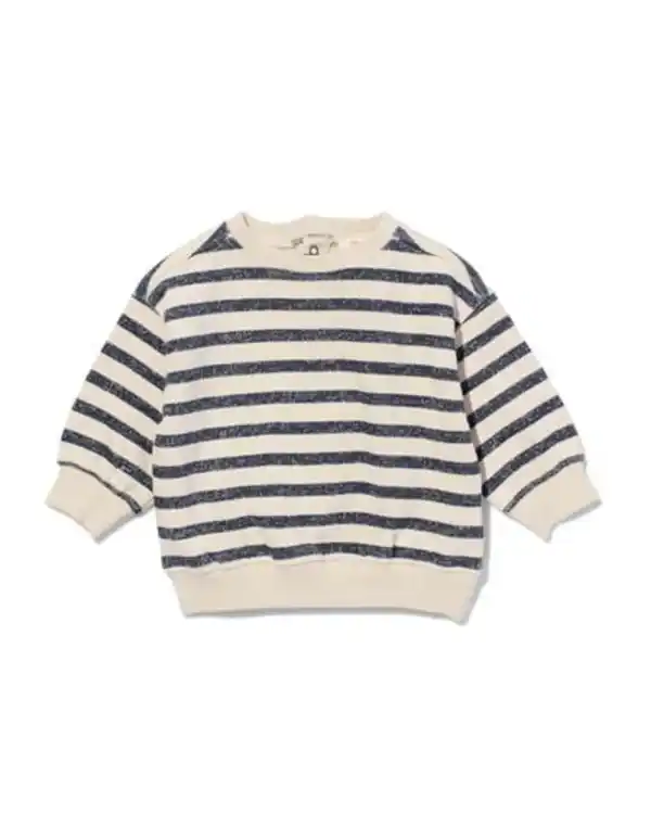 Bild 1 von Baby-Sweatshirt, Streifen ecru