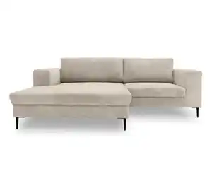 DOMO collection Ecksofa »Modica« aus Cord, links, beige