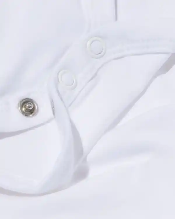 Bild 2 von Überschlag-Bodys - Bio-Baumwollstretch - 2 Stück weiß