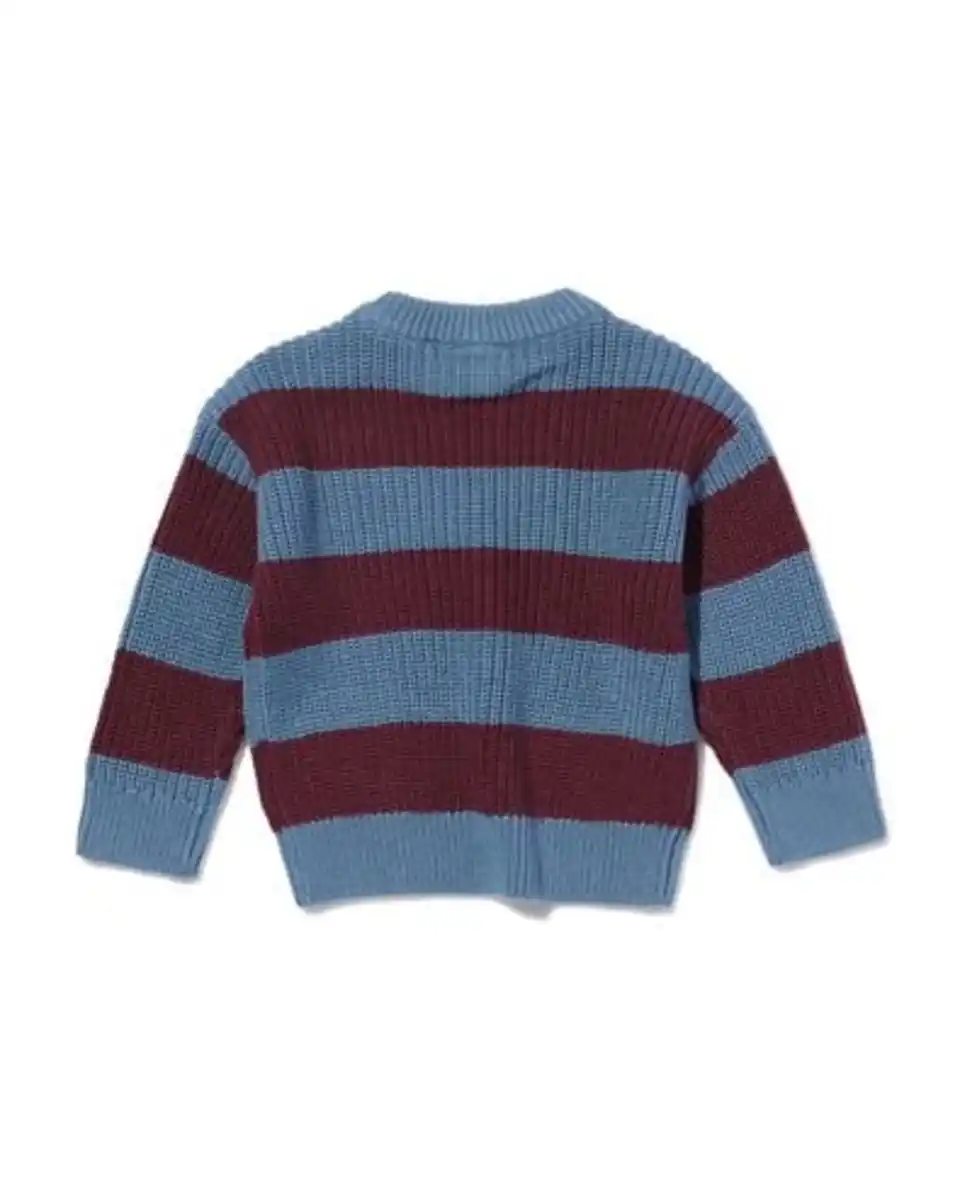 Bild 4 von Babypullover gestreift blau