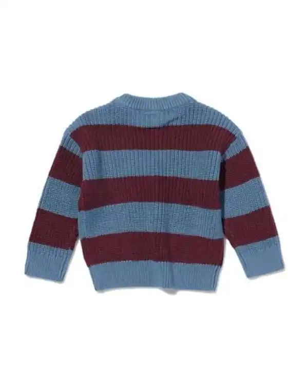 Bild 4 von Babypullover gestreift blau