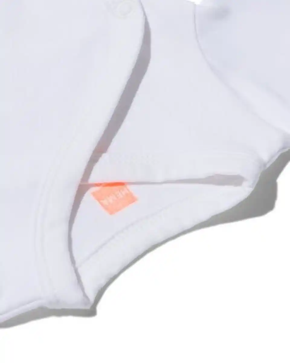 Bild 3 von Überschlag-Bodys - Bio-Baumwollstretch - 2 Stück weiß