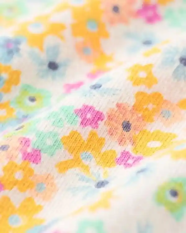 Bild 2 von Stretch-Strampler mit Blumenmuster rosa