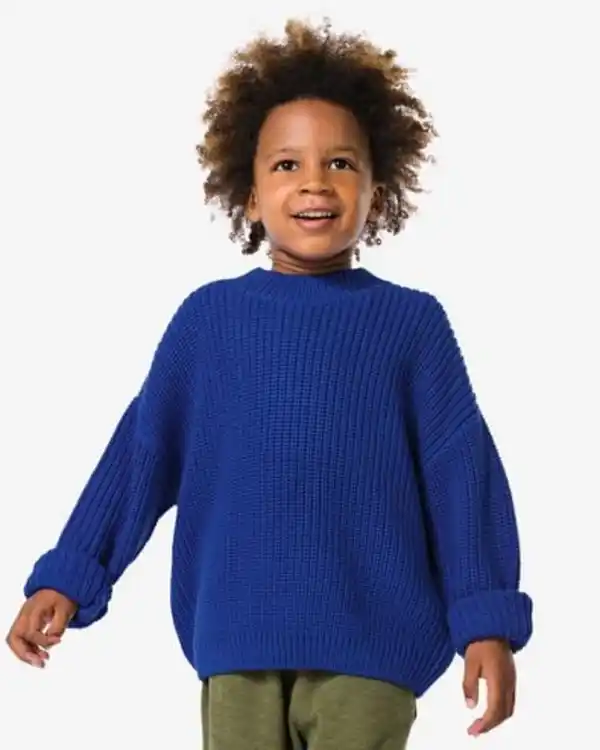 Bild 1 von Kinder-Strickpullover blau