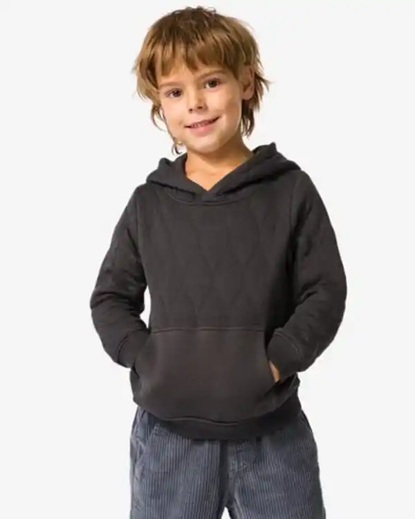 Bild 1 von Gestepptes Kindersweatshirt dunkelgrau