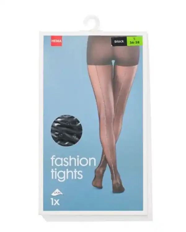 Bild 2 von Fashion-Strumpfhose, Glitzernaht, 20 Denier schwarz