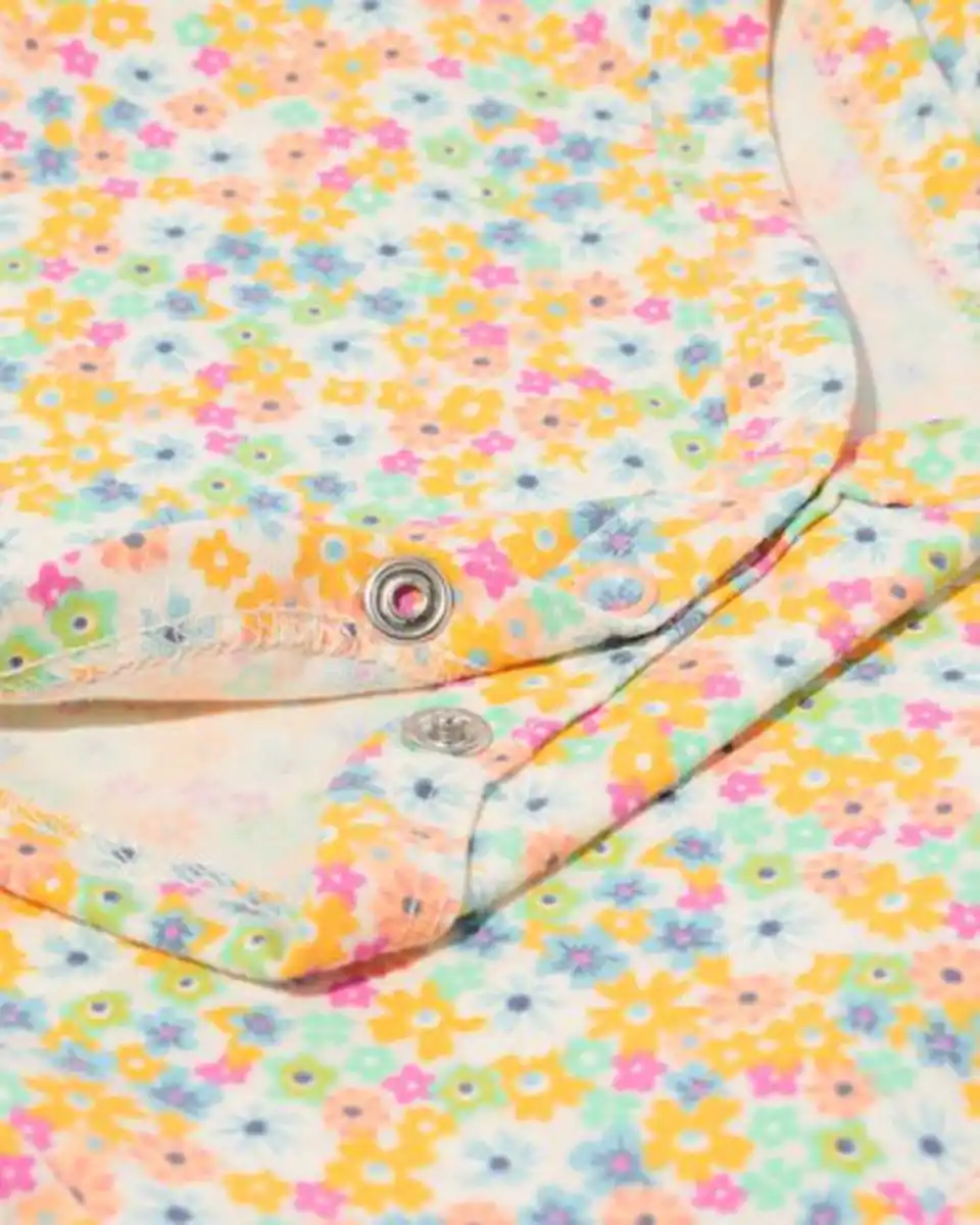 Bild 3 von Stretch-Strampler mit Blumenmuster rosa