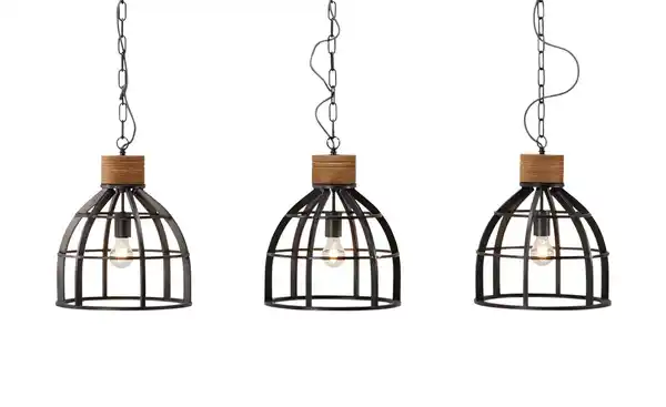 Bild 4 von Pendelleuchte, 3-flammig, Metall schwarz