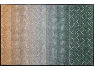 Fußmatte Green Desert Grau/Grün/Beige ca. 75x120cm, Grau, Grün, Beige