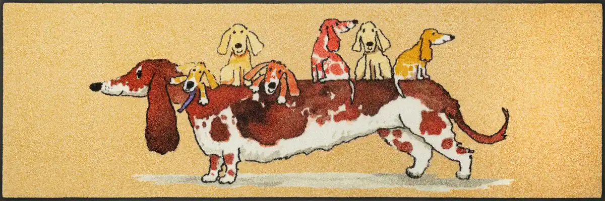 Bild 1 von Läufer Woof Buddies Multicolor ca. 60x180cm, Multicolor