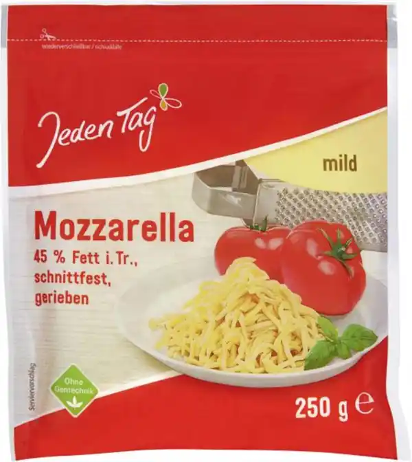 Bild 1 von Jeden Tag Mozzarella mild gerieben