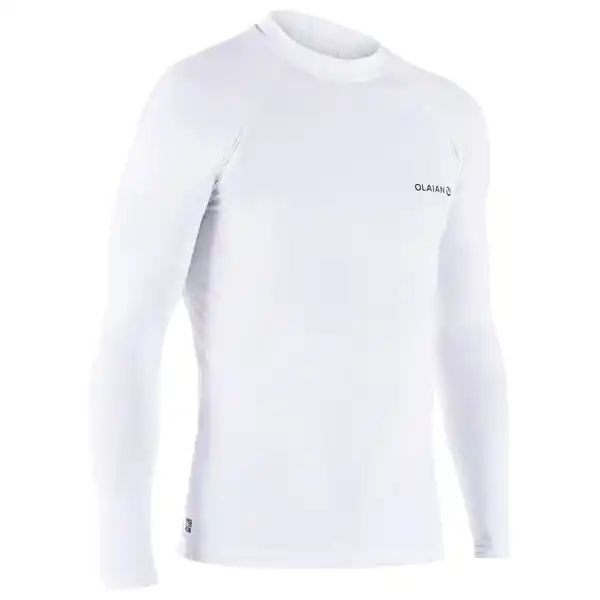 Bild 1 von UV-Shirt Surfen Herren langarm - Top 100 weiss Weiß