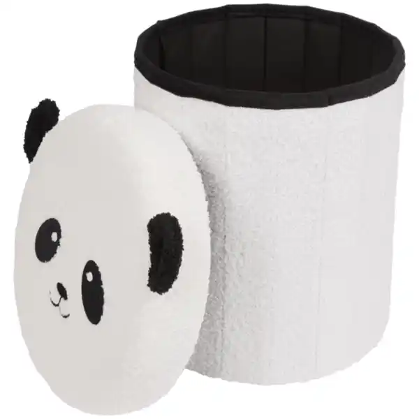 Bild 2 von Faltbarer Aufbewahrungshocker Teddyplüsch