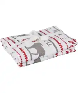 Geschirrtücher Weihnachten 2er-Pack, Home & Deco, verschiedene Designs, grau/rot