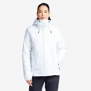 Regenjacke Segeln Damen winter warm wasserdicht - 100 weiss