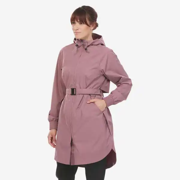 Bild 1 von Regenjacke Damen lang Wandern - Raincut Long violett