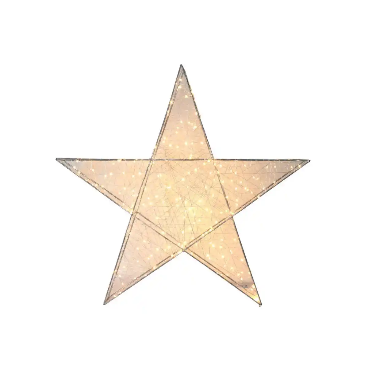 Bild 1 von Xxxl Dekostern, Silber, Metall, Stern, 57x60x6 cm, zum Stellen, Hängen, Dekoration, Saisonartikel, Weihnachtsdekoration