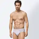 Bild 1 von Herren-Slip aus reiner Baumwolle, 2er-Pack, White