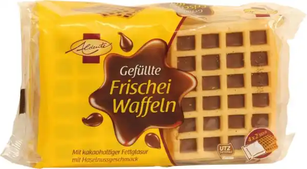 Bild 1 von Aldente Gefüllte Frischei Waffeln Haselnuss