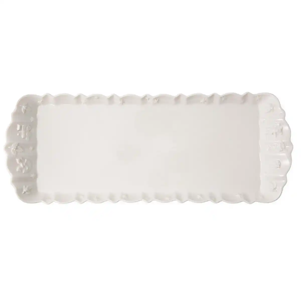 Bild 1 von Villeroy & Boch Servierplatte Toys Delight Royal Classic, Weiß, Keramik, Weihnachten, rechteckig, 16x40 cm, Tischkultur & Servieren, Servierplatten