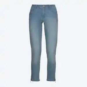 Damen-Jeans mit Reißverschluss am Beinende, NKD-COMO, Light-blue