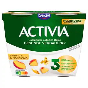 DANONE Activia 460 g, Pfirsich-Maracuja