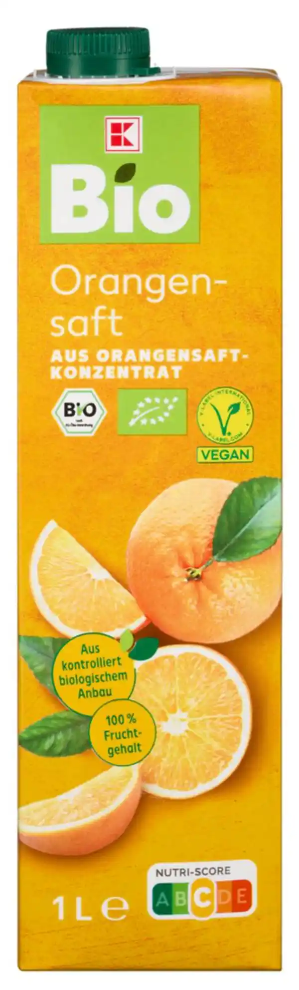 Bild 1 von K-BIO Bio-Orangensaft, 1-l-Packg.