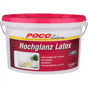 POCOline Latexfarbe weiß ca. 5 l