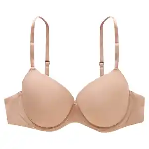 Damen Bügel-BH aus Mikrofaser BEIGE