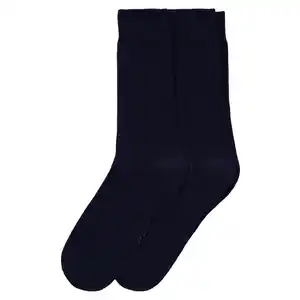 2 Paar Herren Socken mit Komfortbund MARINE