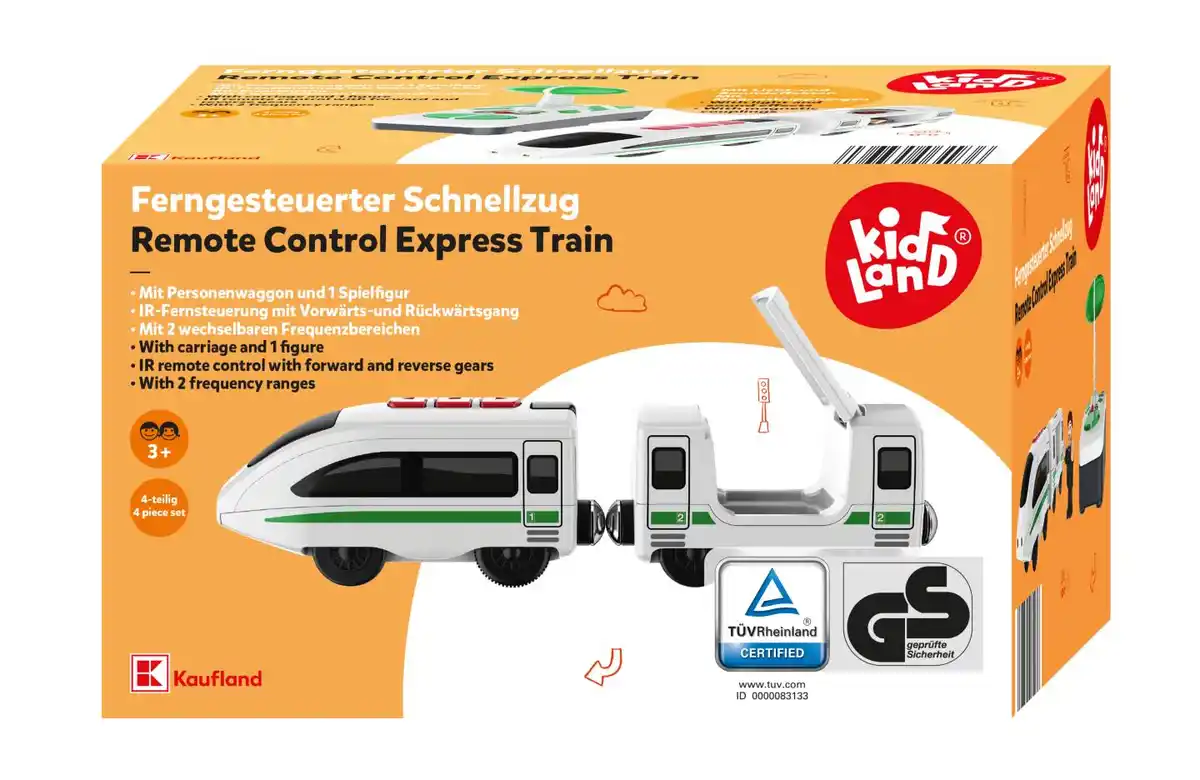 Bild 2 von KIDLAND® Ferngesteuerter Schnellzug, 4-teilig