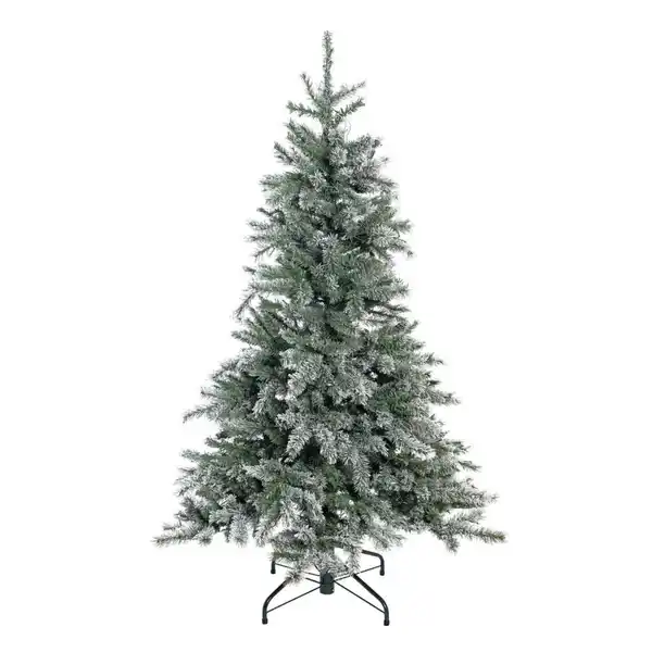 Bild 1 von Evergreen Weihnachtsbaum Fichte Frost grün PVC H/D: ca. 150x104 cm