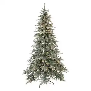 Evergreen Weihnachtsbaum Fichte Frost grün PVC H/D: ca. 180x116 cm