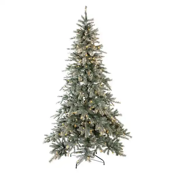 Bild 1 von Evergreen Weihnachtsbaum Fichte Frost grün PVC H/D: ca. 180x116 cm