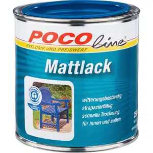 POCOline Acyl Buntlack enzianblau matt ca. 0,25 l