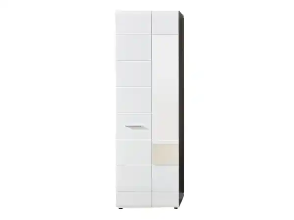 Bild 1 von Garderobenschrank weiß hochglanz - Rauchsilber 191 cm - LINE