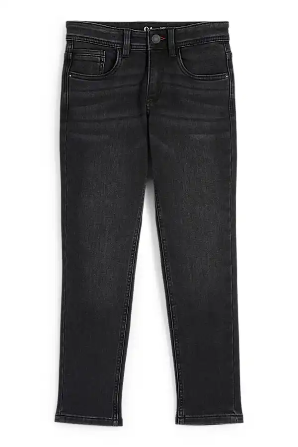 Bild 1 von C&A Slim Jeans-Thermojeans-Jog Denim, Grau, Größe: 128