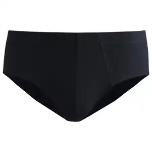 Herren Slip unifarben SCHWARZ