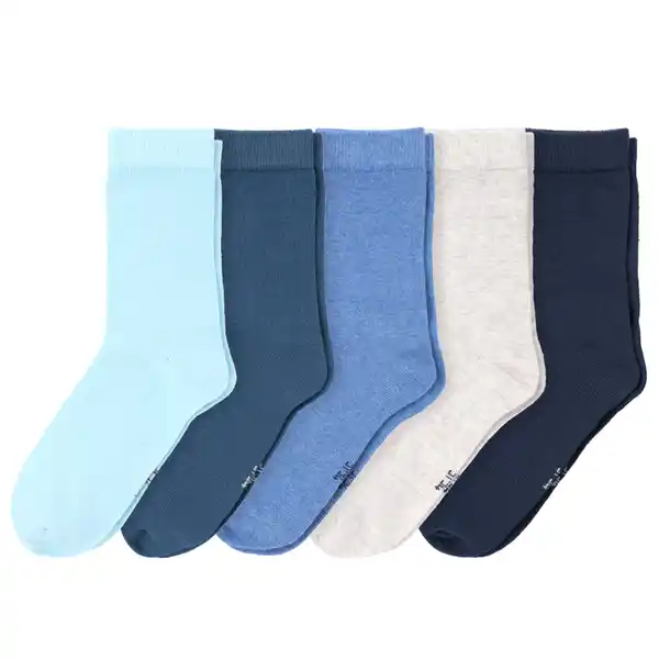 Bild 1 von 5 Paar Jungen Socken im Set DUNKELBLAU / BLAU / HELLBLAU