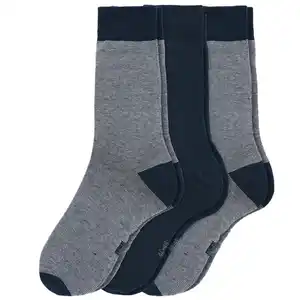 3 Paar Herren Socken im Muster-Mix DUNKELBLAU