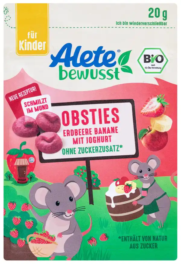 Bild 1 von ALETE BEWUSST Bio-Obsties, 20-g-Packg.