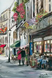 Keilrahmen Café Paris 60 x 90