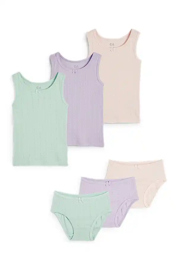 Bild 1 von C&A Multipack 6er-3 Singlets und 3 Slips, Lila, Größe: 98-104